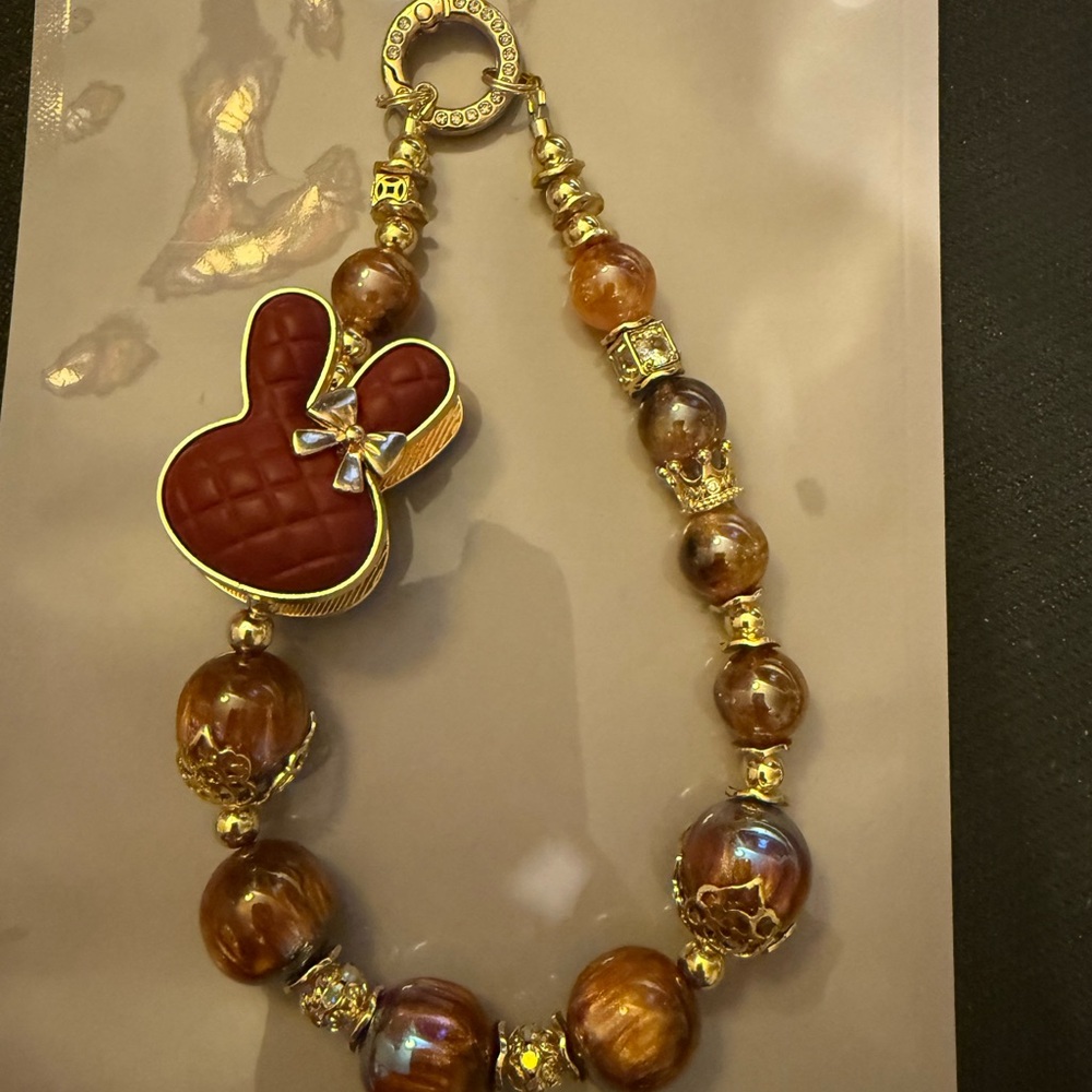 Keychain bunny, bag chain, phone chain.